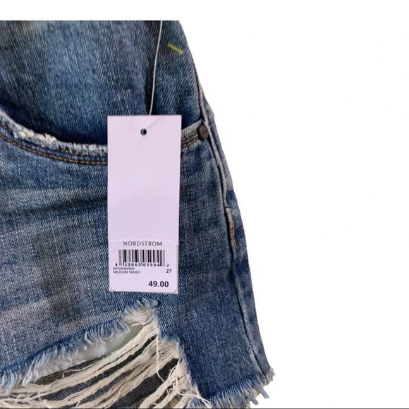 BP distressed high rise jean shorts size 27 - Picture 4 of 8